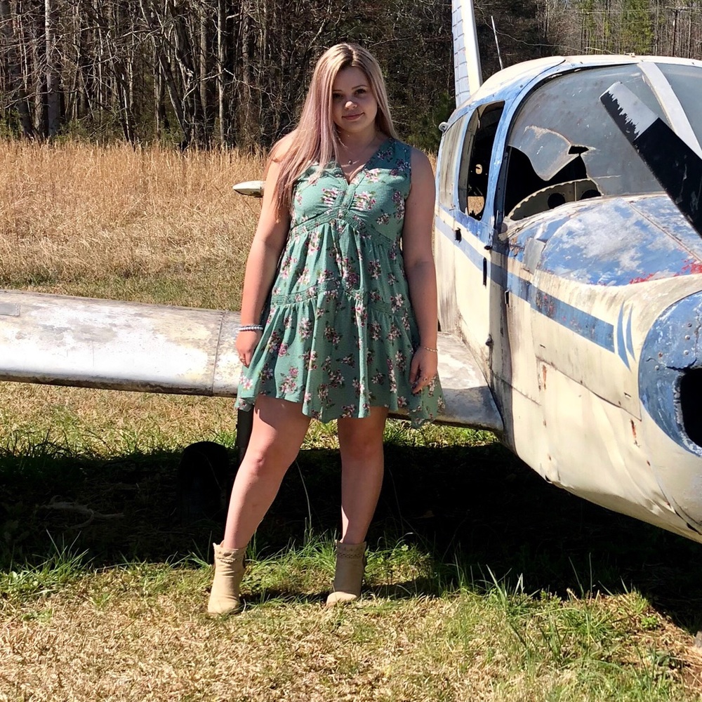 Entro Floral Mini Dress